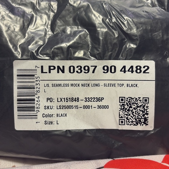 Seamless Mock Neck Long-Sleeve Top - Picture 4 of 5